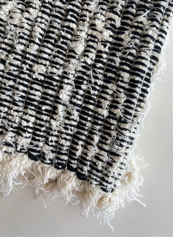 TAPETE CLÁSSICO DUPLO FELPUDO PRETO 200x300cm (DUPLA FACE)