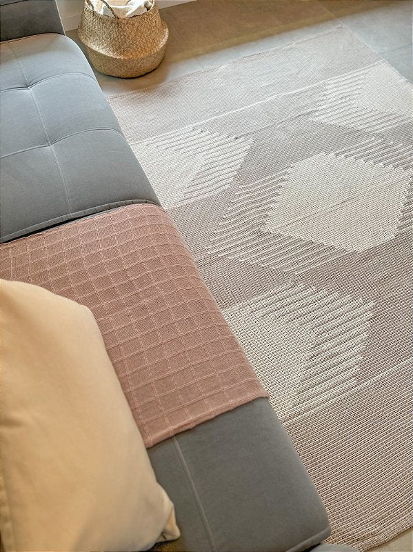 TAPETE CLÁSSICO MINAS BEGE COM CRU 150X200