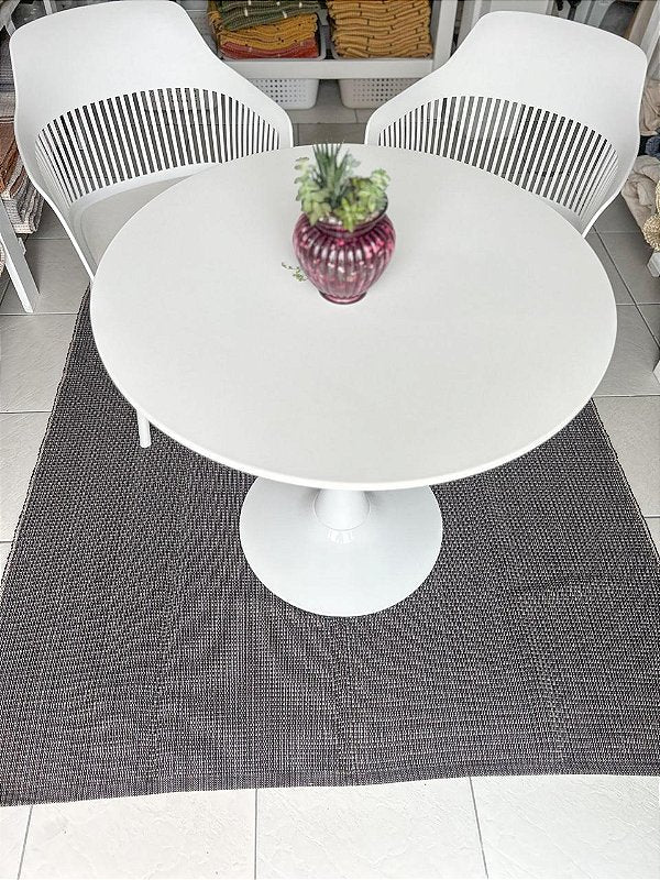 TAPETE QUADRADO PRETO 150x150cm