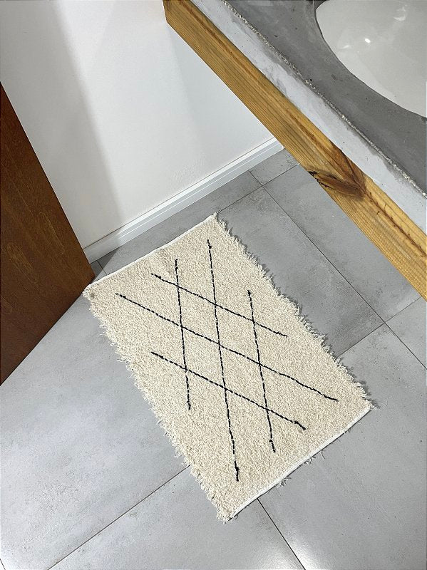 TAPETINHO FELPUDO WAFFLE 50x80cm