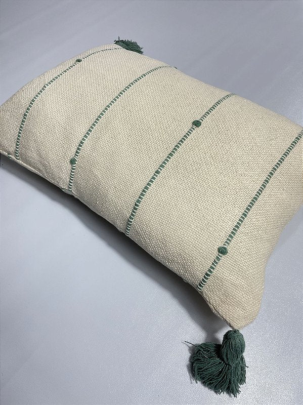 Capa de almofada Lou baguete verde
