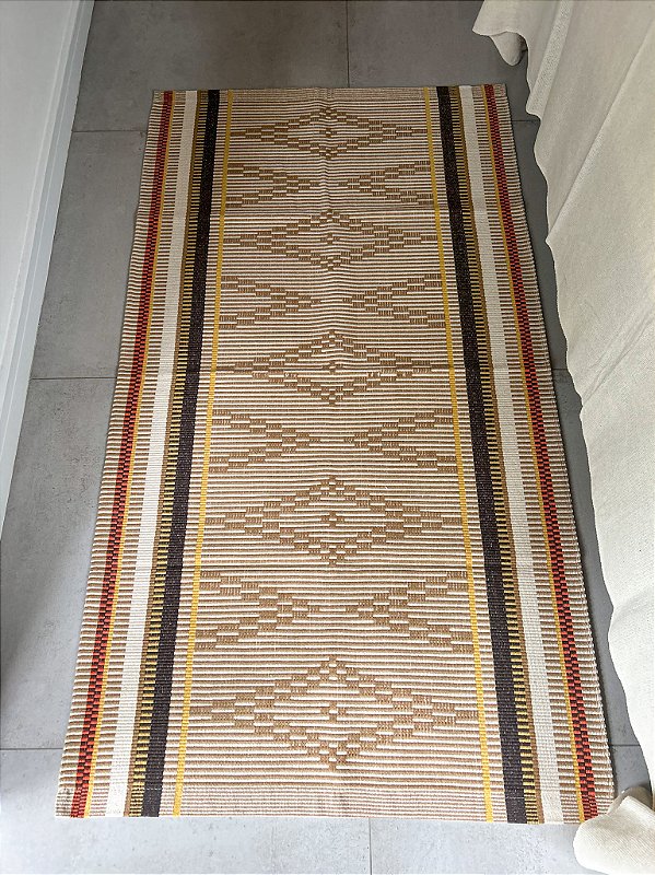 Tapete Curadoria Médio Tribo caramelo 77 x 140 cm