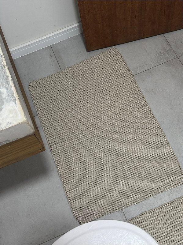 TAPETINHO TRAMA MESCLADA BEGE 50x80cm