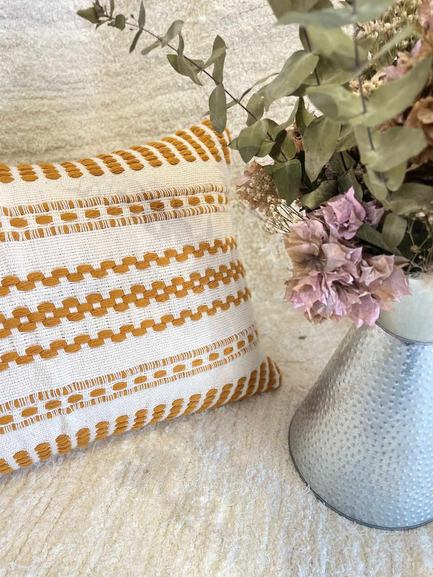 ALMOFADA COTTAGE MOSTARDA