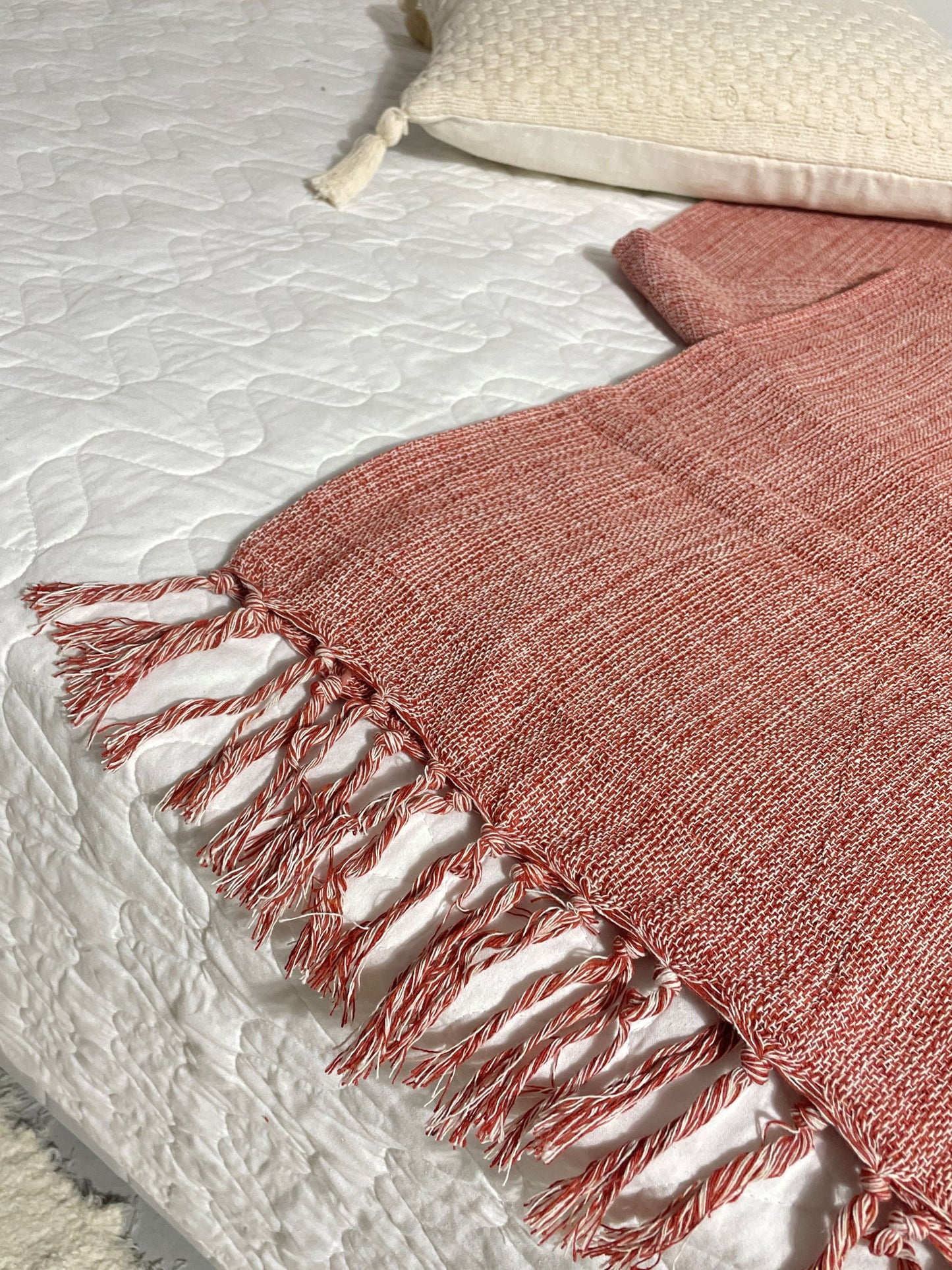COLCHA BASIC CASAL VERMELHO MESCLA