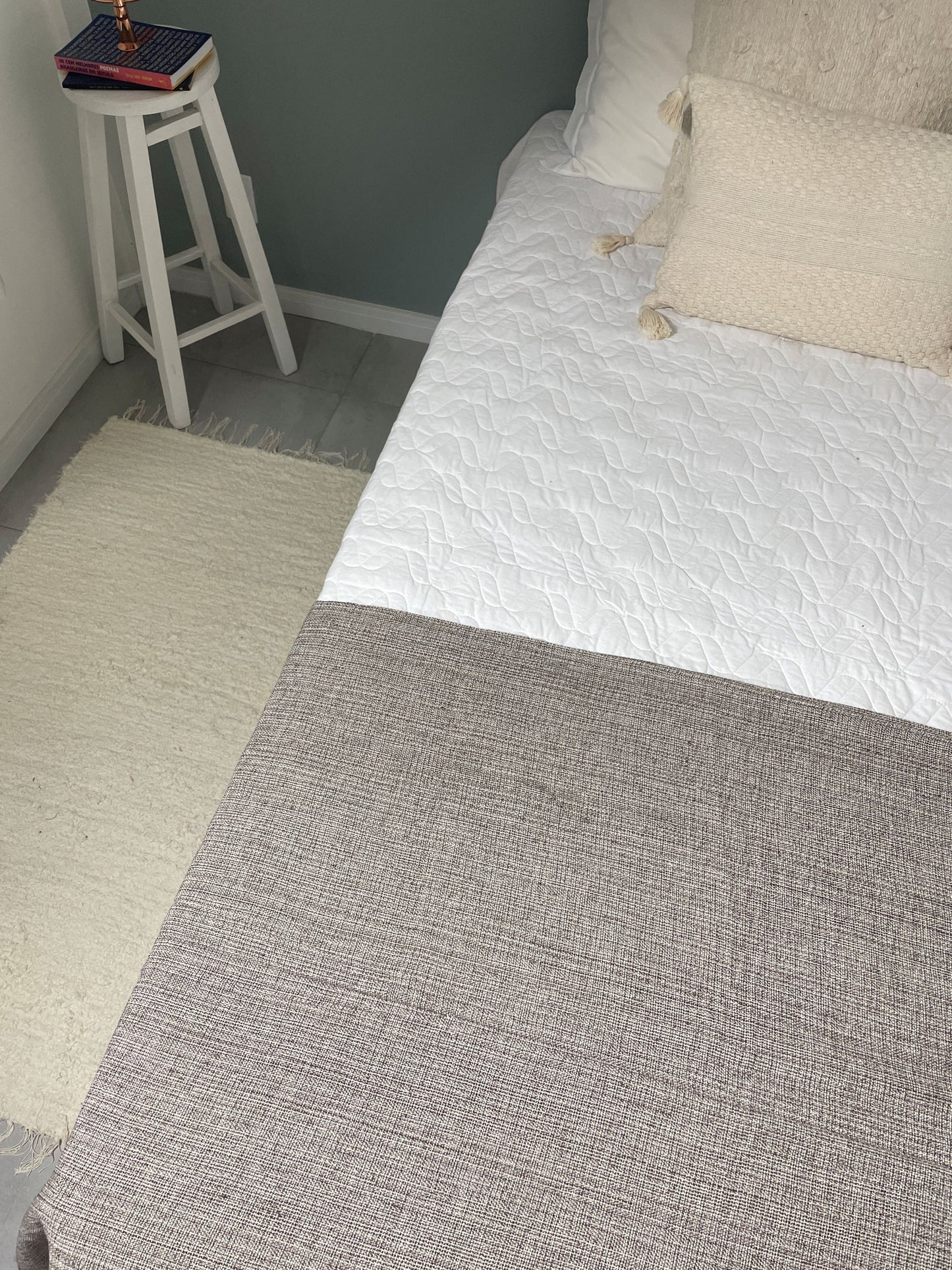 COLCHA BASIC CASAL MARROM MESCLA