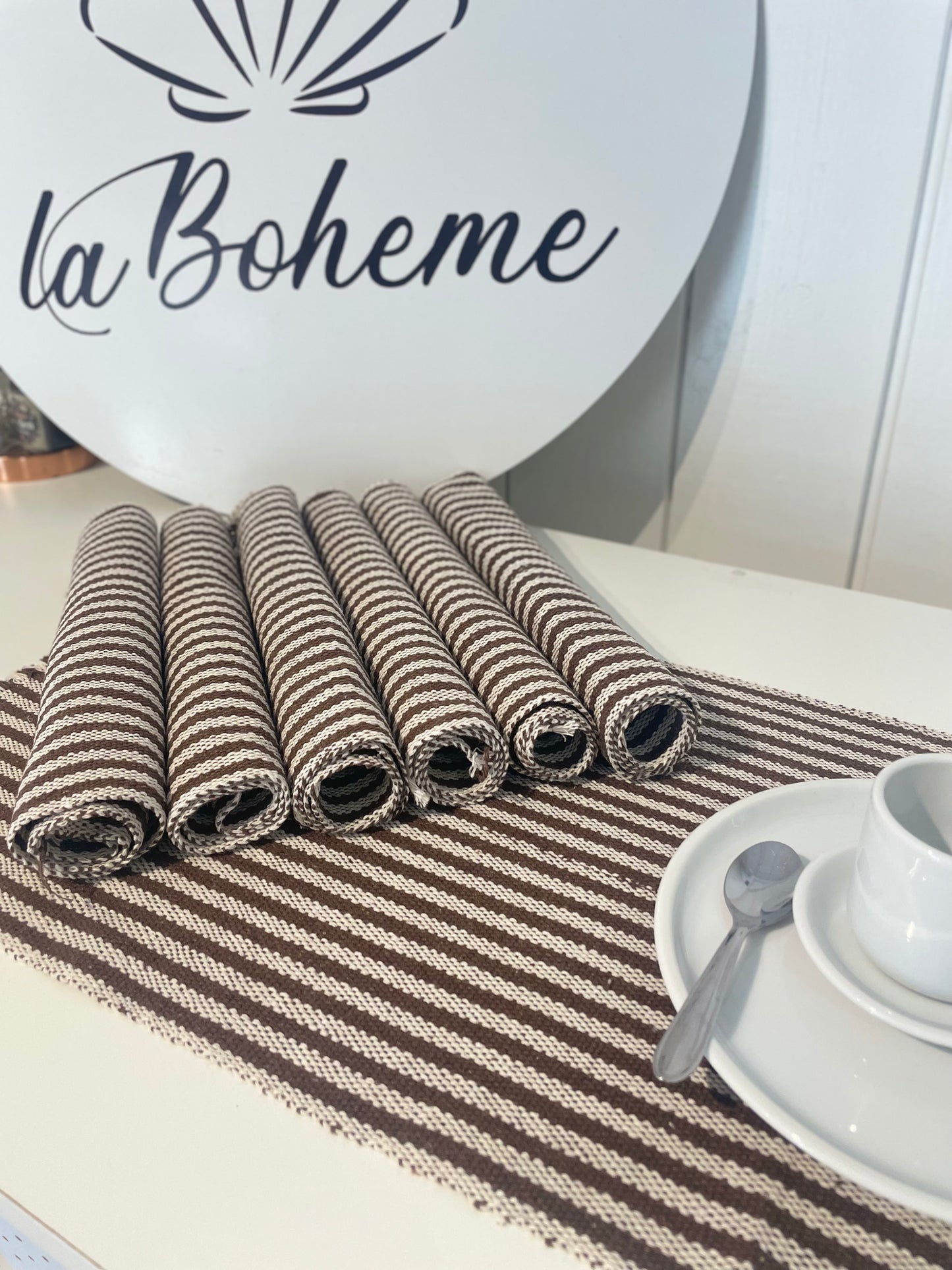 CONJUNTO AMERICANO 7 PEÇAS MARROM