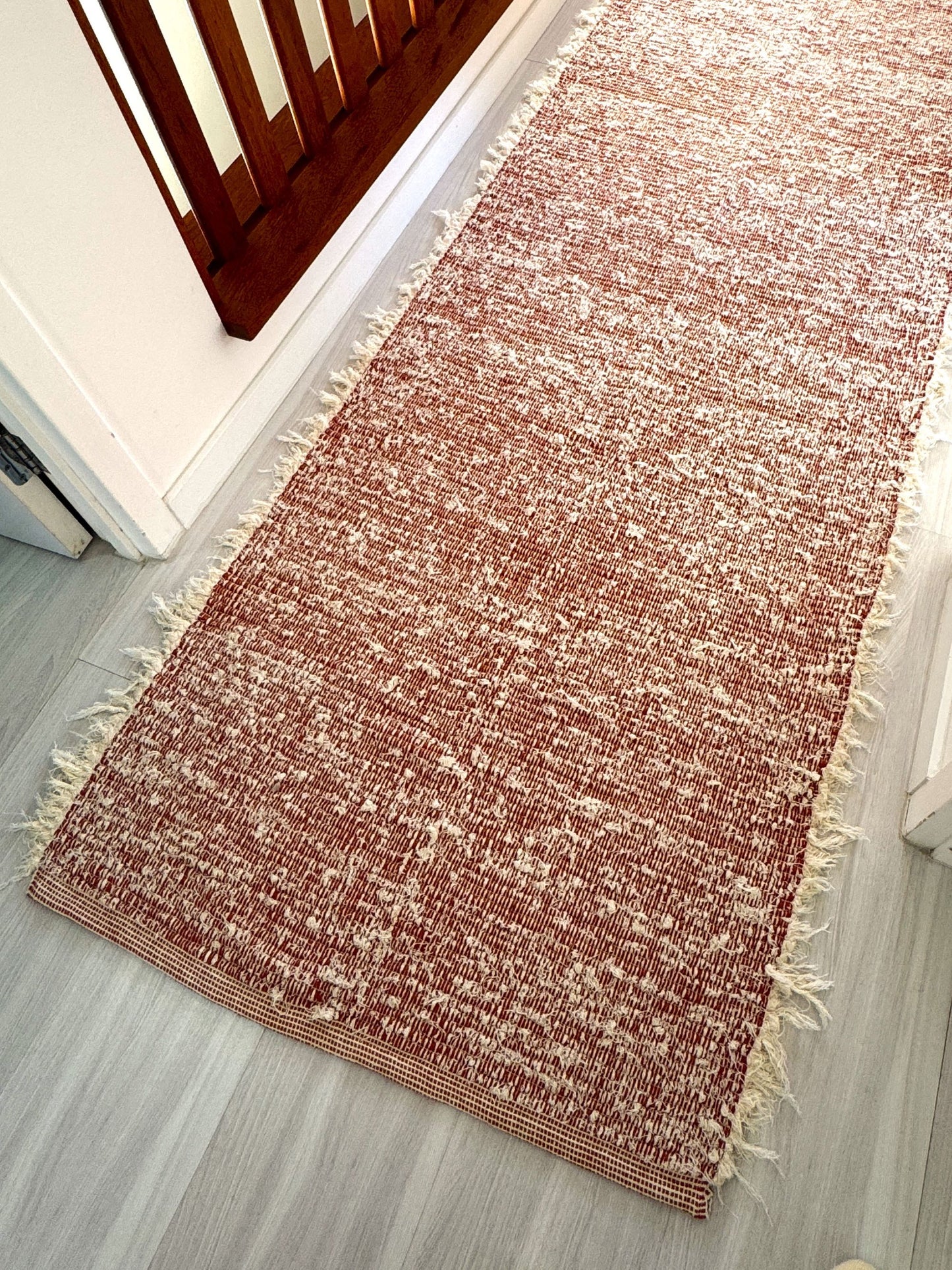 MAXI PASSADEIRA FELPUDA DUPLA FACE TERRACOTA 80x300cm