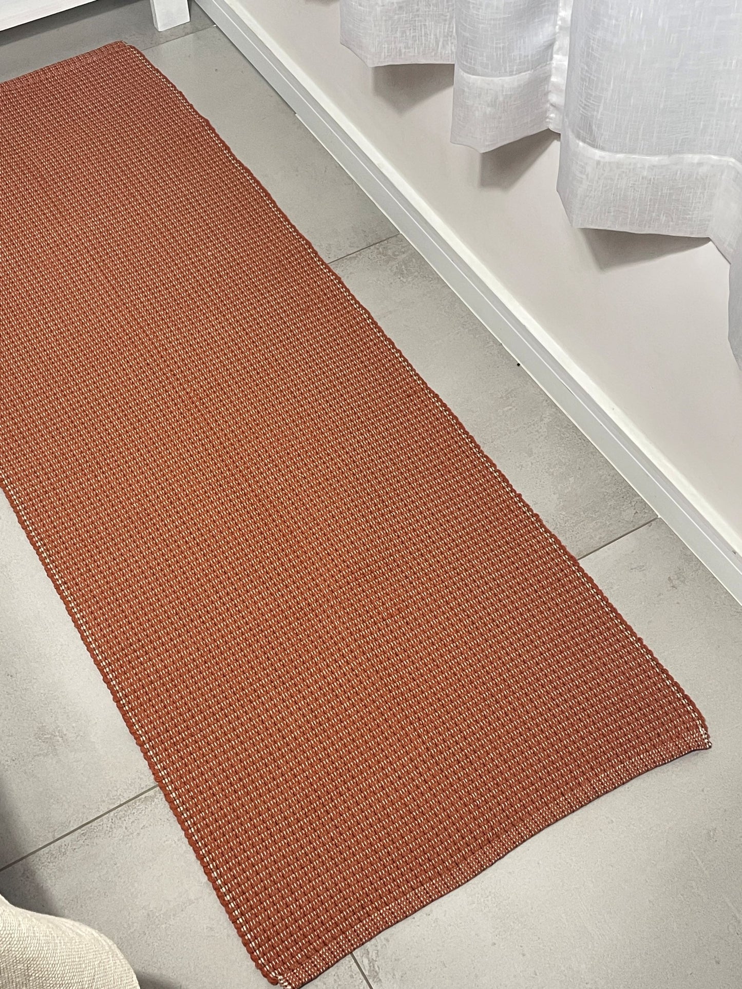 PASSADEIRA TRAMA MESCLADA TERRACOTA 50x160cm