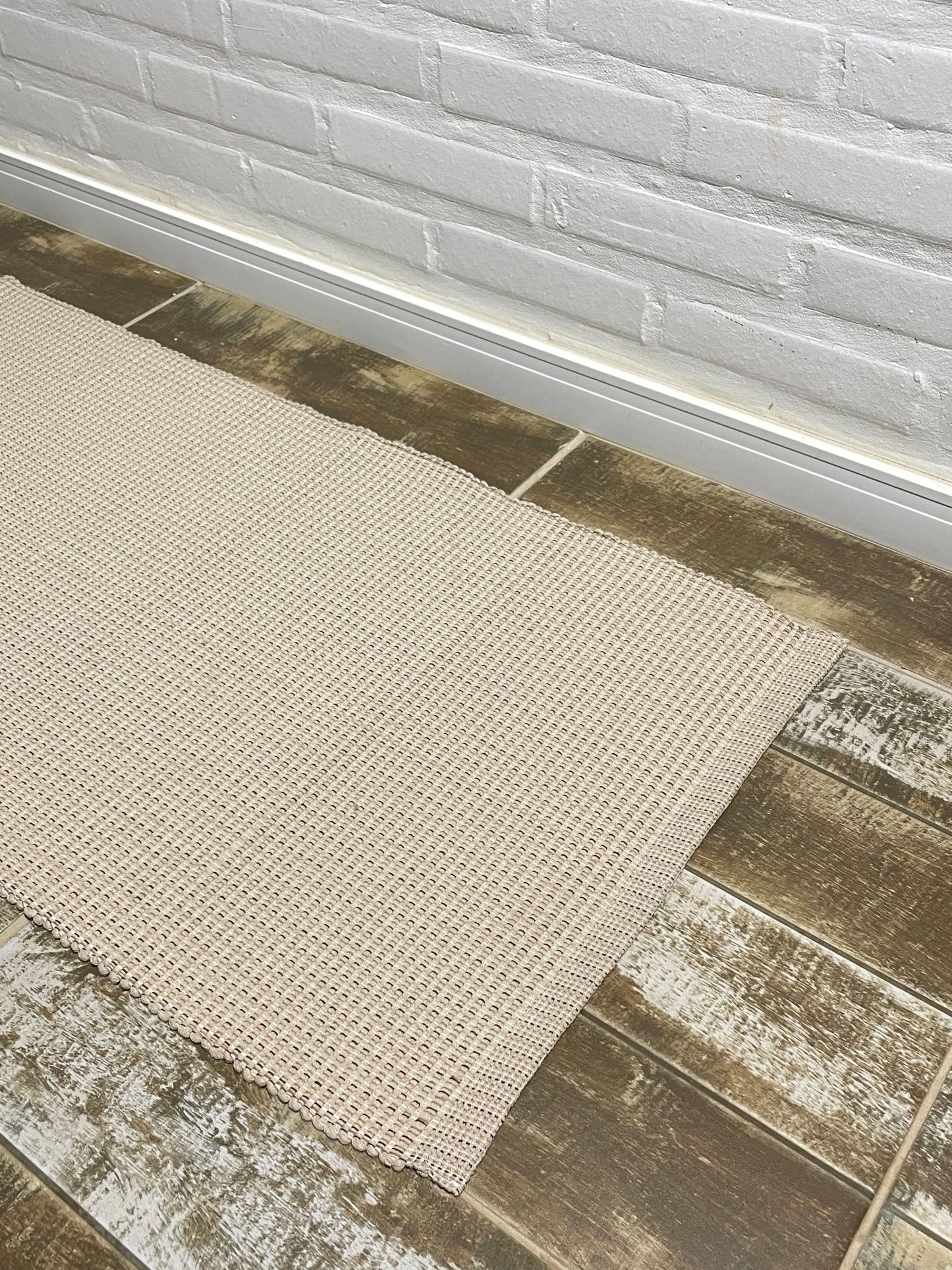 PASSADEIRA LONGA TRAMA MESCLADA BEGE 50x200cm