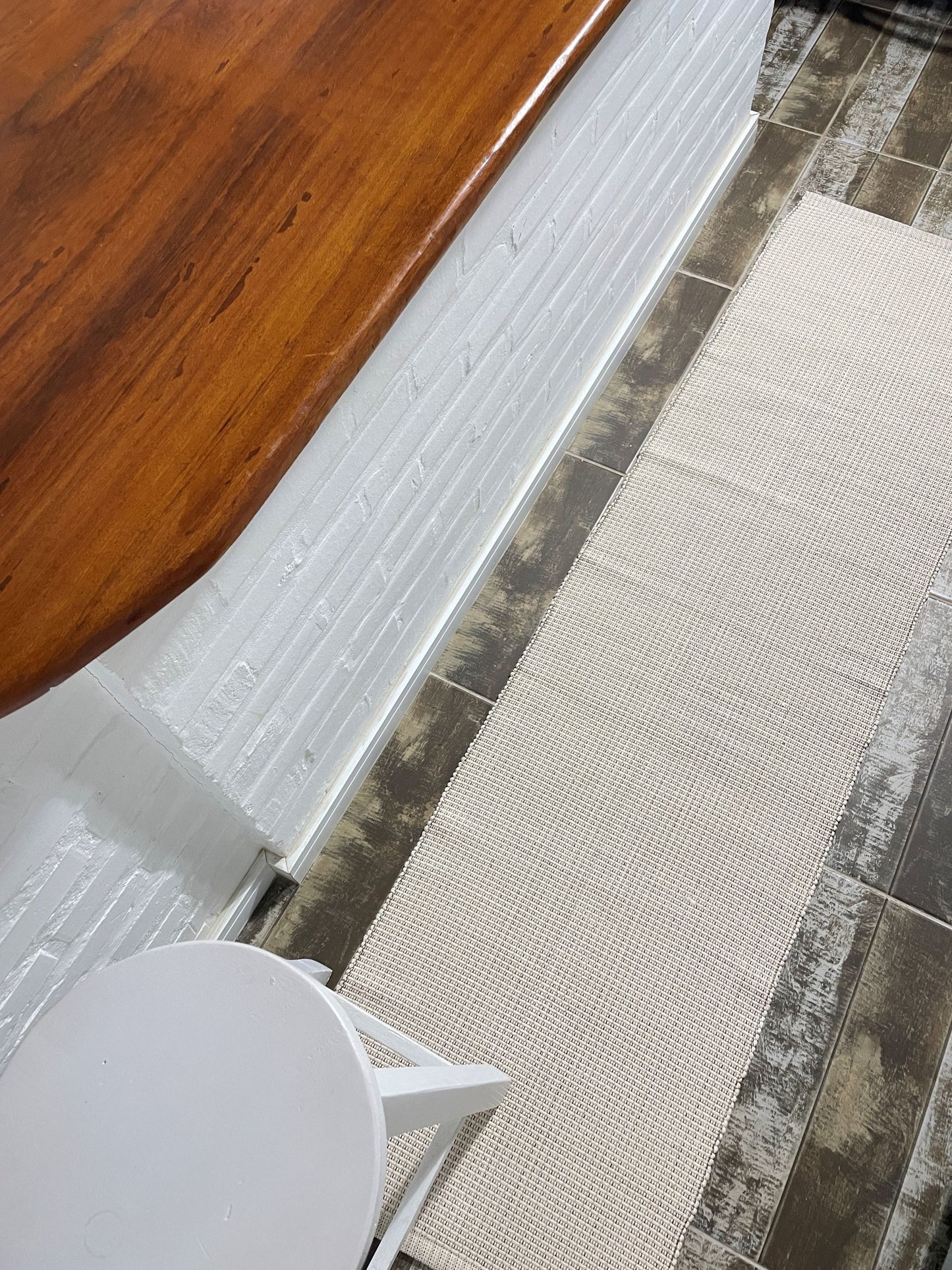 PASSADEIRA LONGA TRAMA MESCLADA CRUA 50x200cm