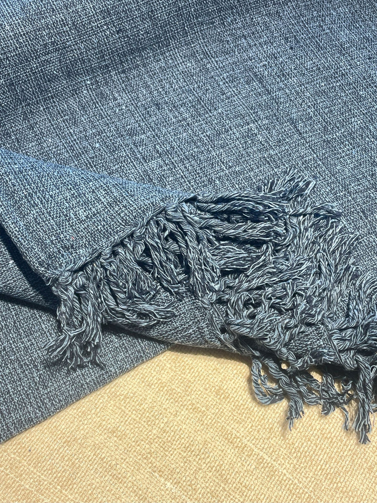 COLCHA BASIC QUEEN AZUL MESCLA
