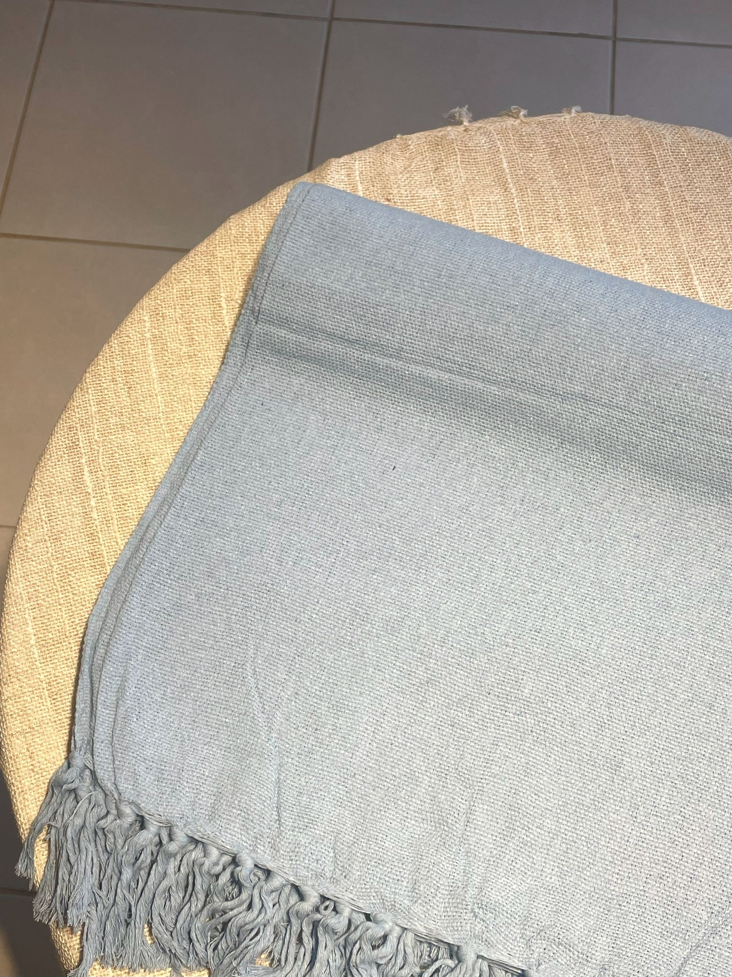 COLCHA BASIC QUEEN AZUL BEBE