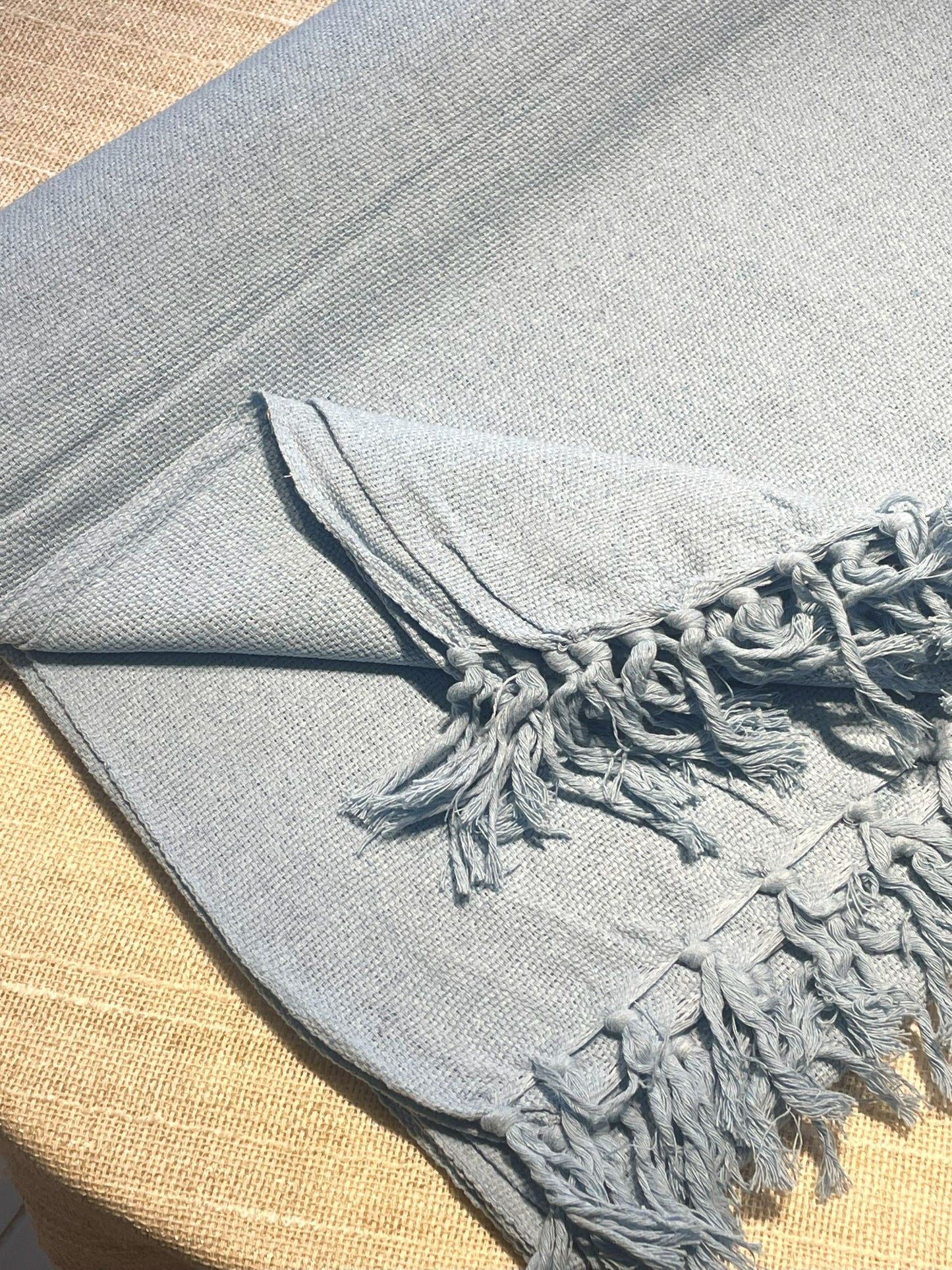 COLCHA BASIC QUEEN AZUL BEBE