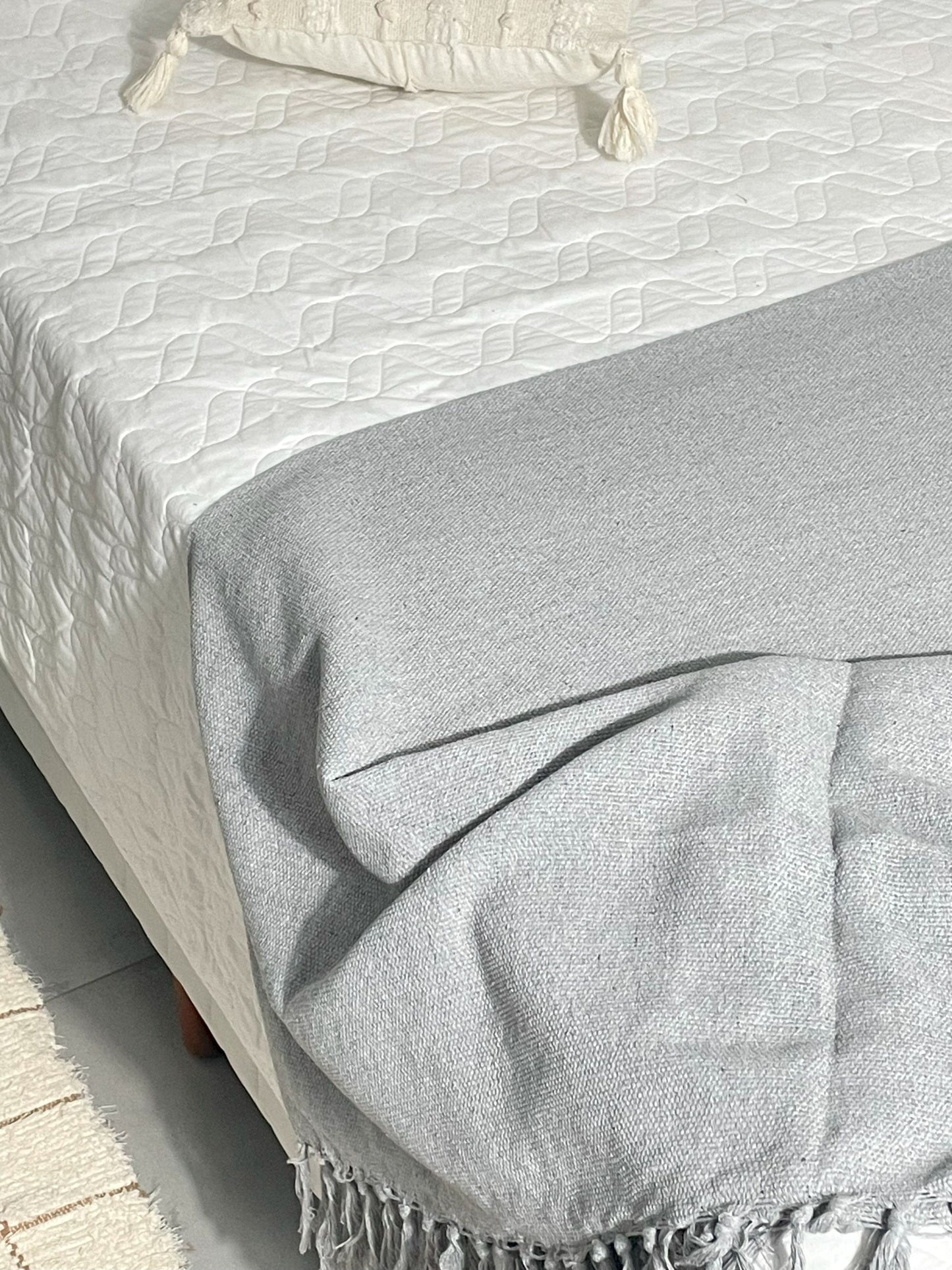 COLCHA BASIC QUEEN CINZA
