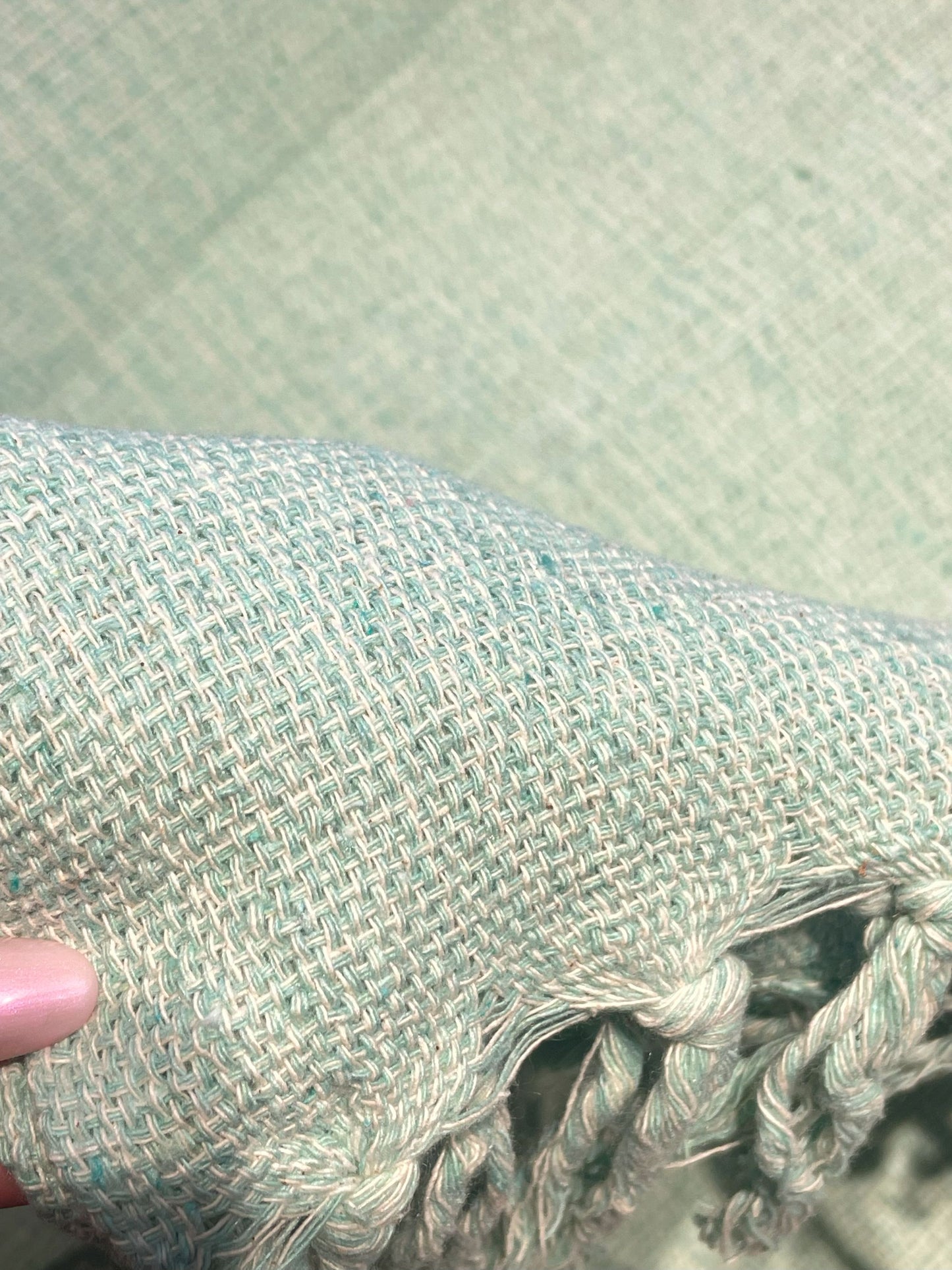 COLCHA BASIC QUEEN VERDE AGUA