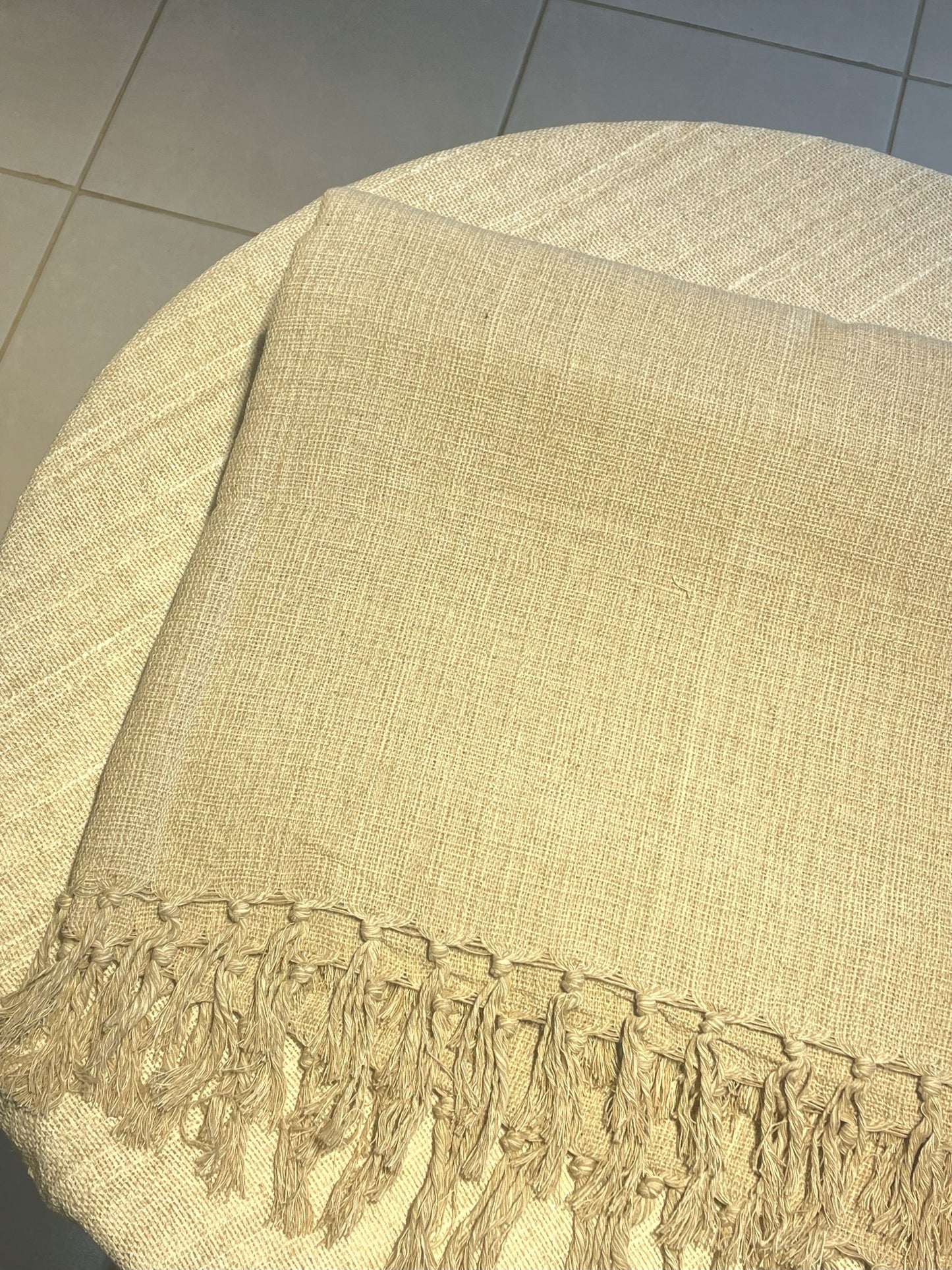 COLCHA BASIC QUEEN BEGE MESCLA