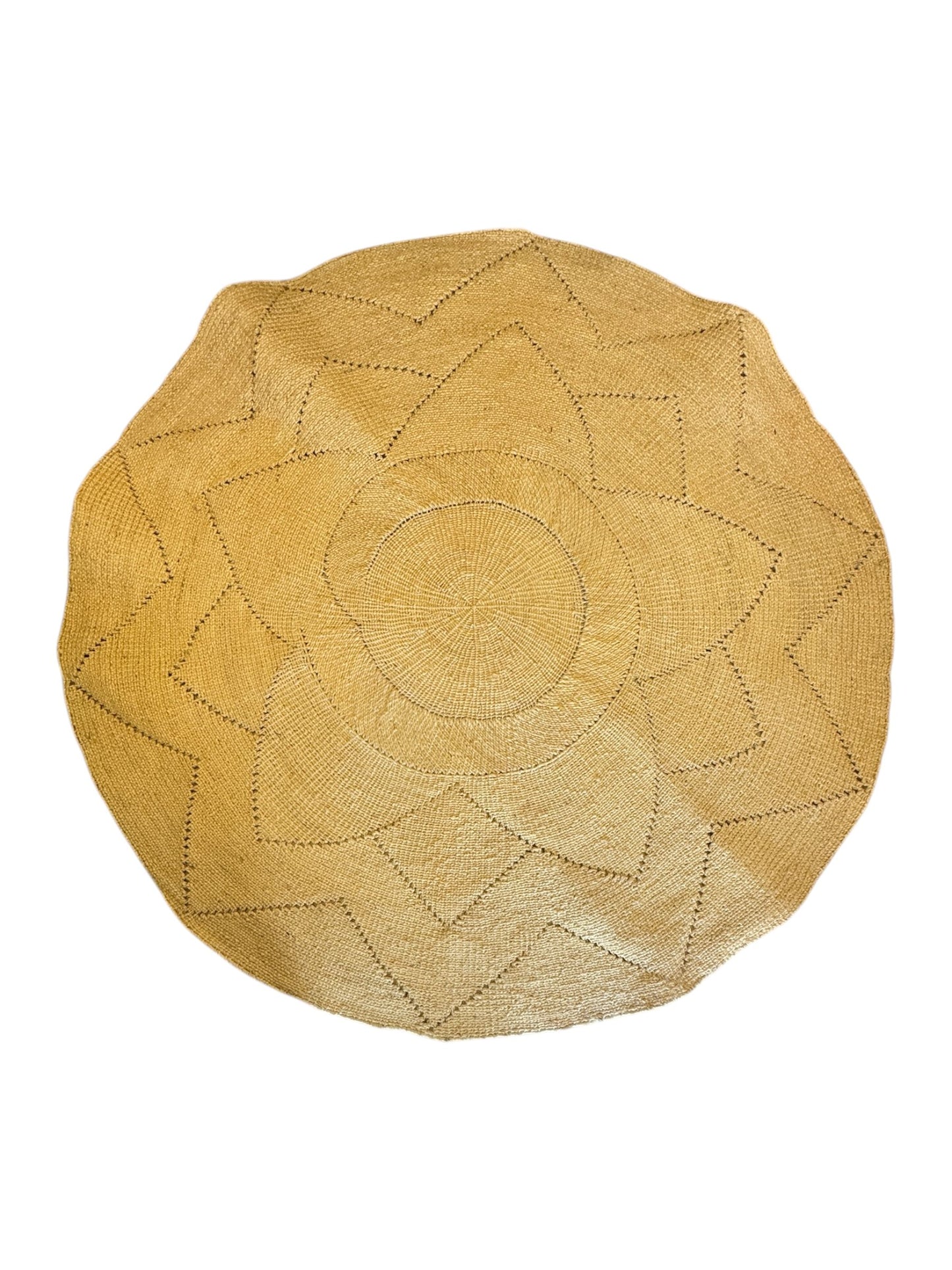 TAPETE REDONDO SISAL TRABALHADO 2M