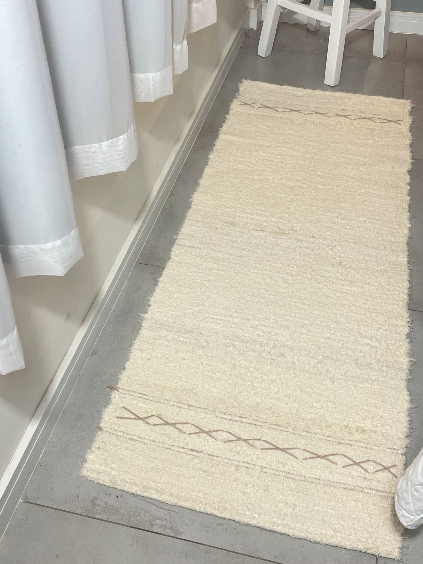 PASSADEIRA FELPUDA BOHO ROSÉ 50x150cm