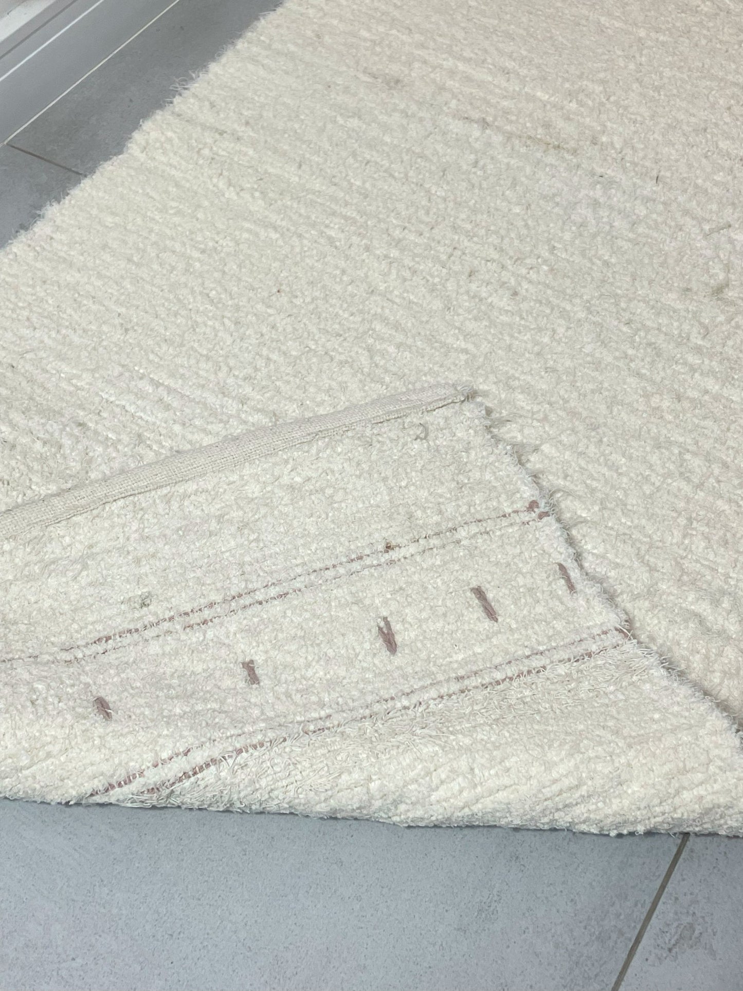 PASSADEIRA FELPUDA BOHO ROSÉ 50x150cm