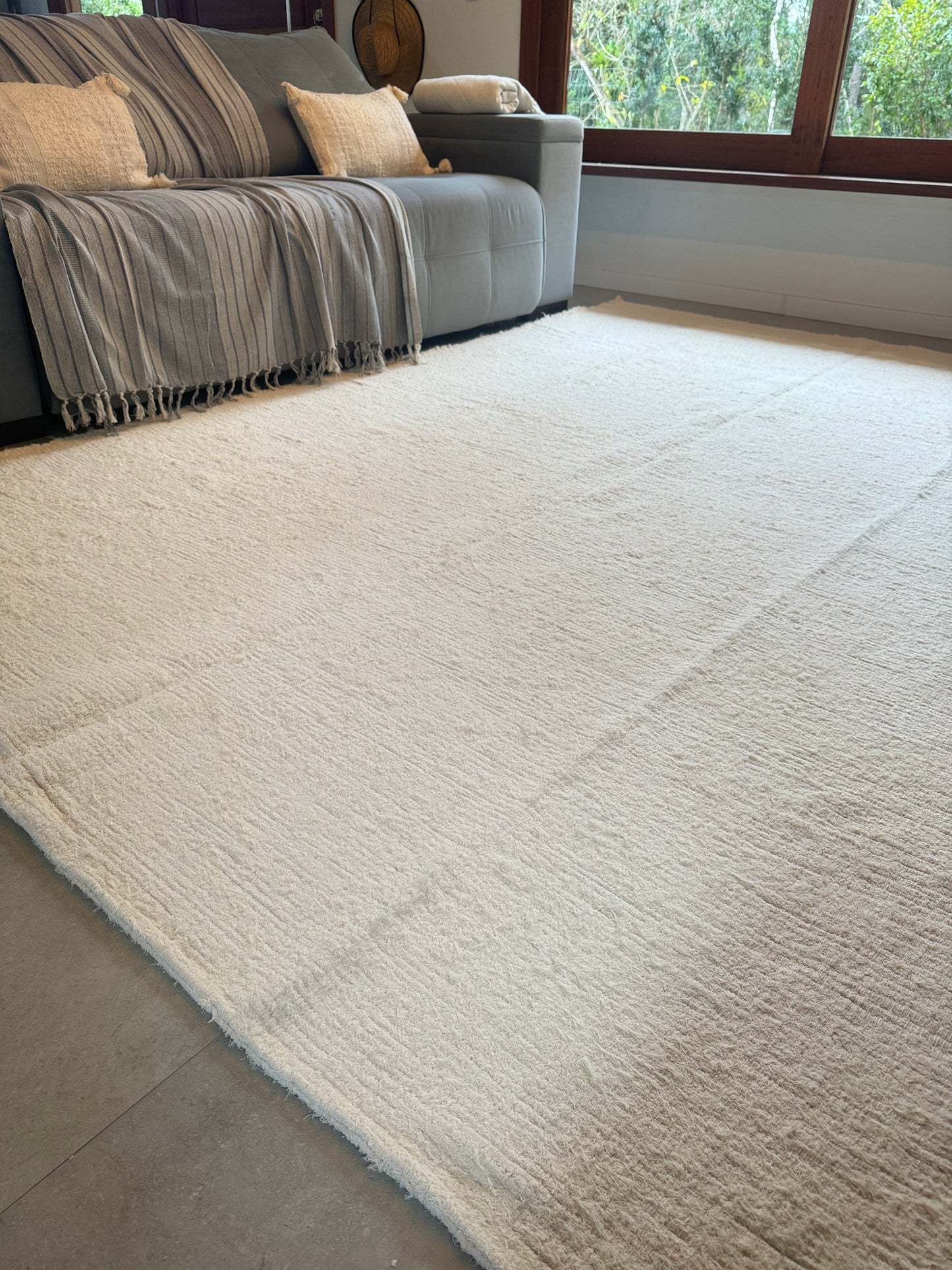 TAPETE CLÁSSICO DUPLO FELPUDO CRU 200x300cm