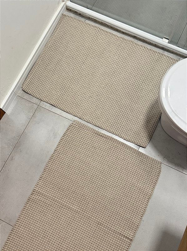 TAPETINHO TRAMA MESCLADA BEGE 50x80cm