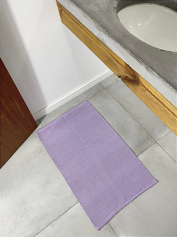 TAPETINHO DE ALGODÃO LILÁS 50x80cm