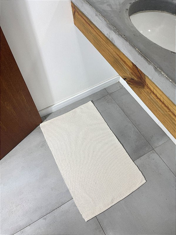 TAPETINHO DE ALGODÃO CRU 50x80cm
