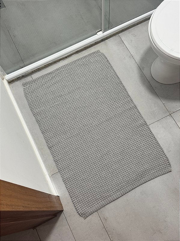TAPETINHO TRAMA MESCLADA CINZA 50x80cm