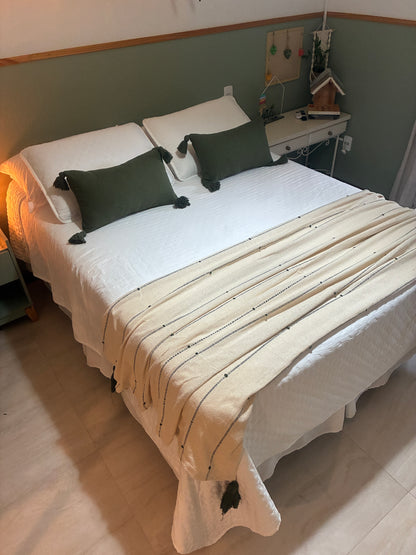 COMBINADO CAMA DOS SONHOS - Happy Boho Verde Musgo