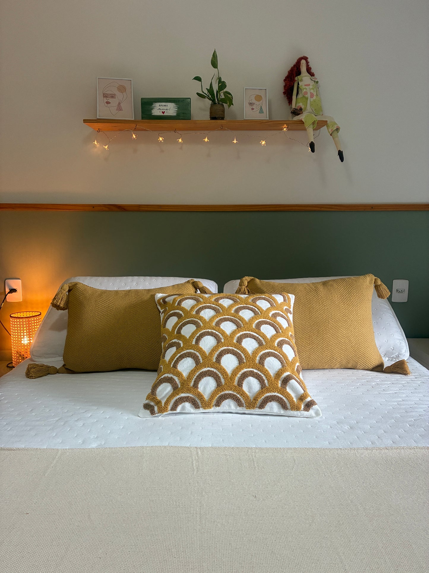 COMBINADO CAMA DOS SONHOS - Trio Conforto Mostarda