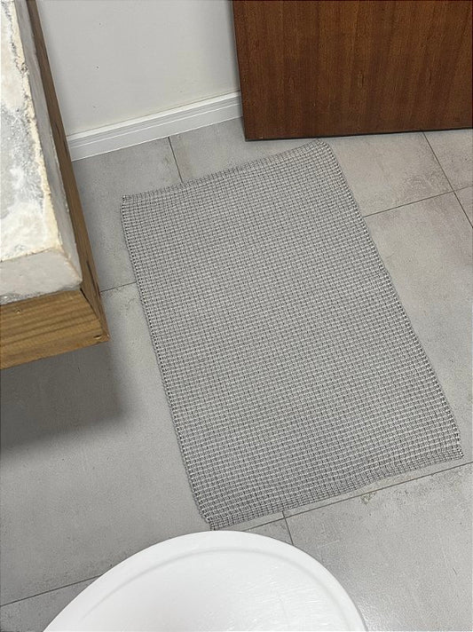 TAPETINHO TRAMA MESCLADA CINZA 50x80cm
