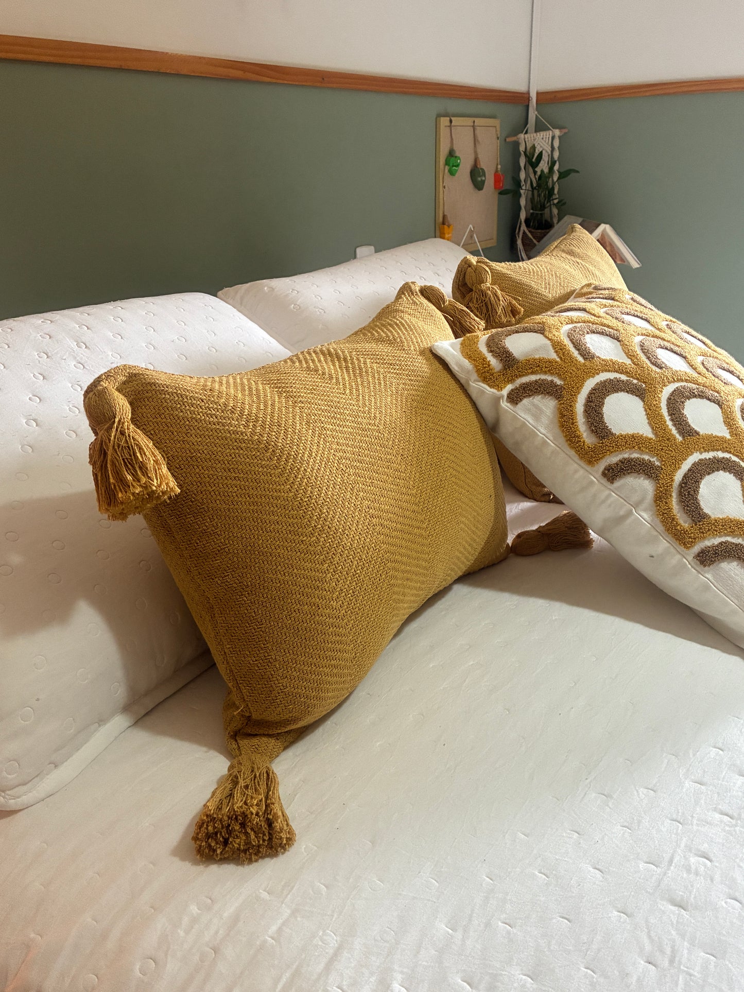 COMBINADO CAMA DOS SONHOS - Trio Conforto Mostarda