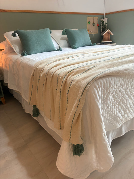 COMBINADO CAMA DOS SONHOS - Happy Boho Verde Tiffany