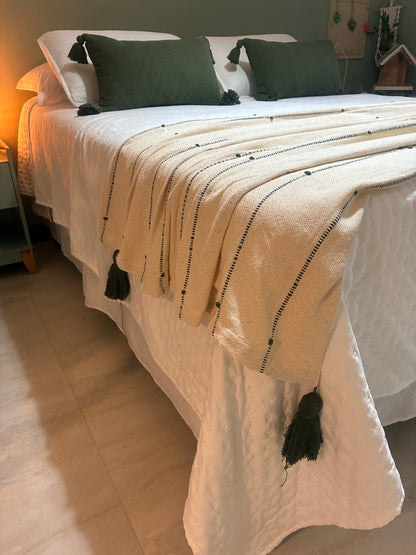 COMBINADO CAMA DOS SONHOS - Happy Boho Verde Musgo