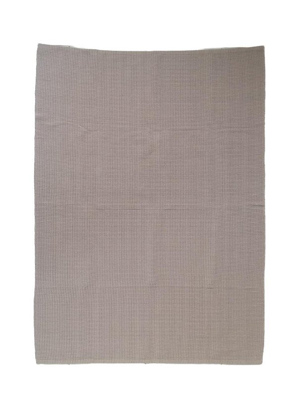 Tapete artesanal algodão clássico capuccino liso 150 x 200 cm
