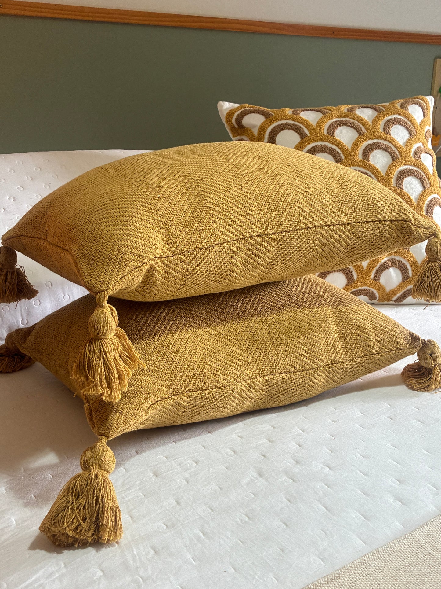 COMBINADO CAMA DOS SONHOS - Trio Conforto Mostarda