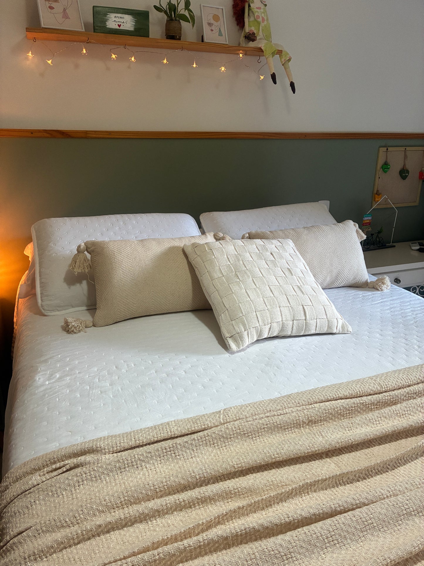 COMBINADO CAMA DOS SONHOS - Trio Conforto Cru