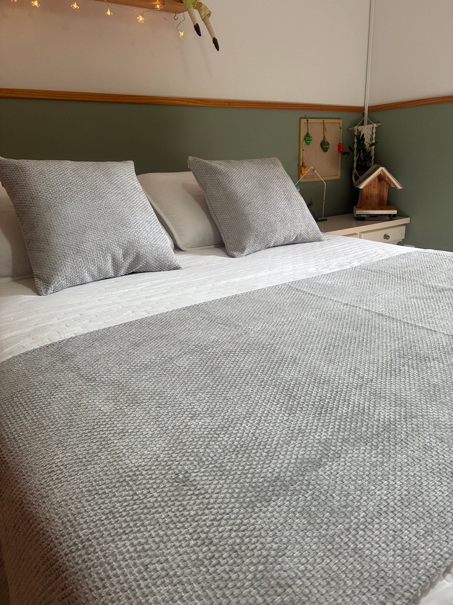 COMBINADO CAMA DOS SONHOS - Quarto de Hotel Cinza Lunar