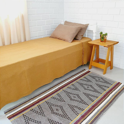 Tapete Curadoria Médio Tribo marrom 77 x 140 cm
