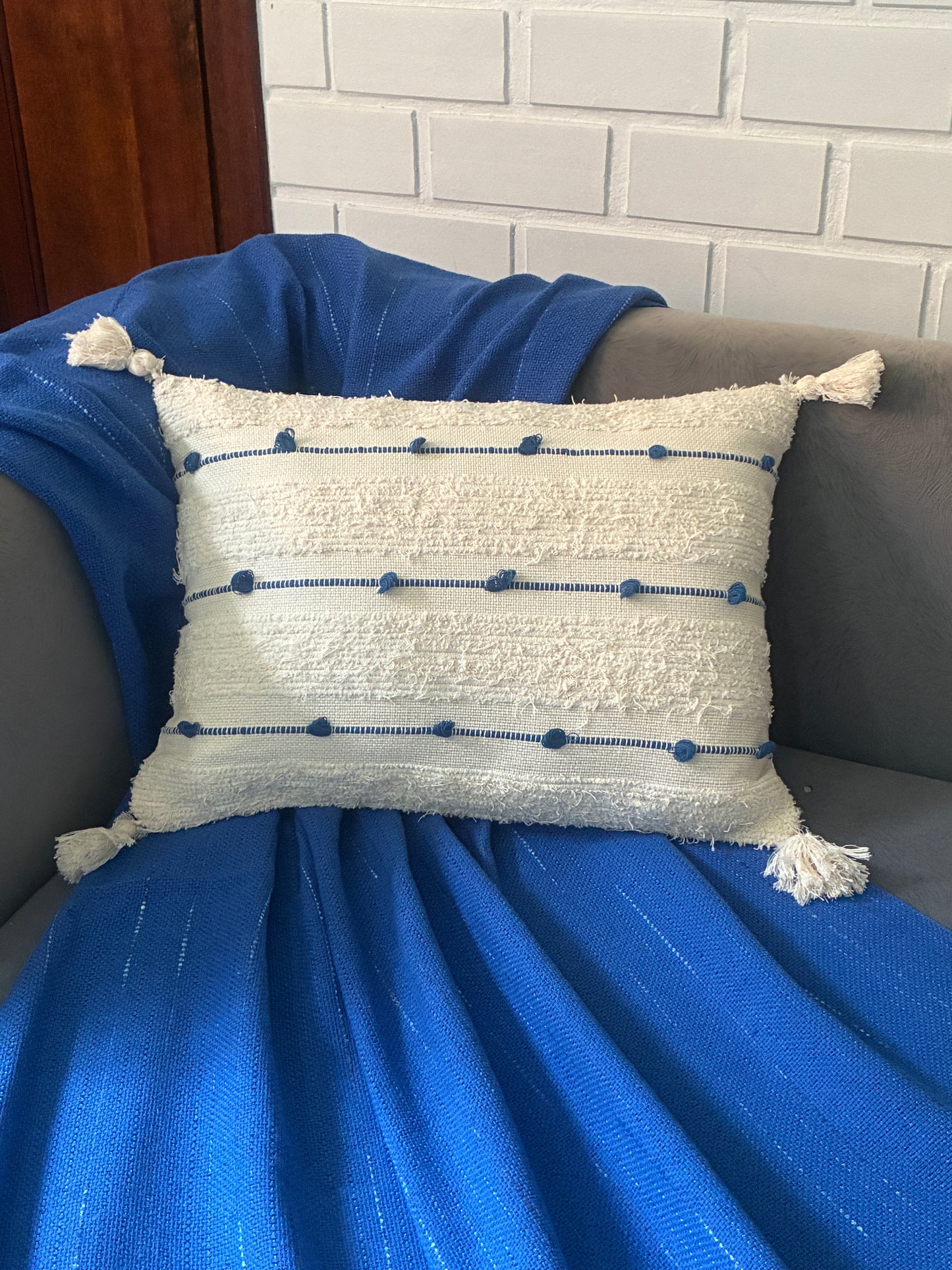 COMBINADO POLTRONINHA - Happy Boho Azul