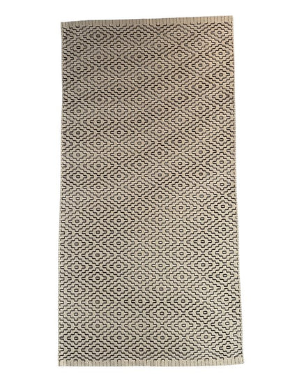 Tapete bordado G caramelo 75 x 140 cm