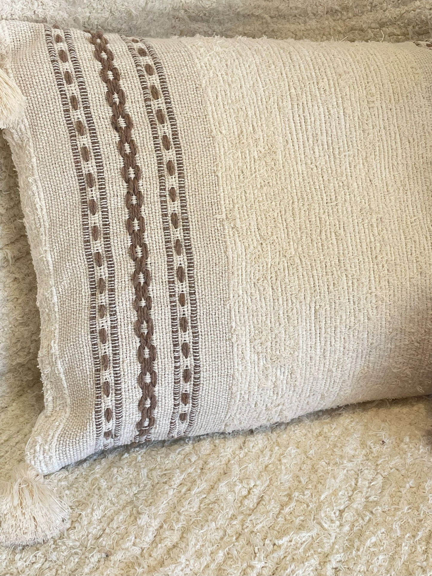 ALMOFADA COTTAGE CARAMELO