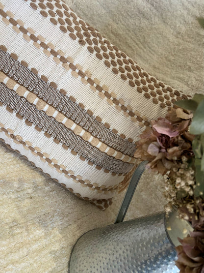 ALMOFADA COTTAGE  MARROM