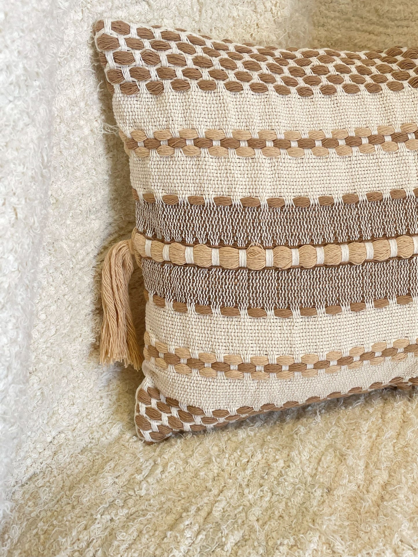 ALMOFADA COTTAGE  MARROM