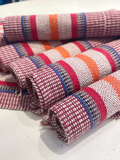 CONJUNTO AMERICANO 7 PEÇAS MULTICOR E VERMELHO