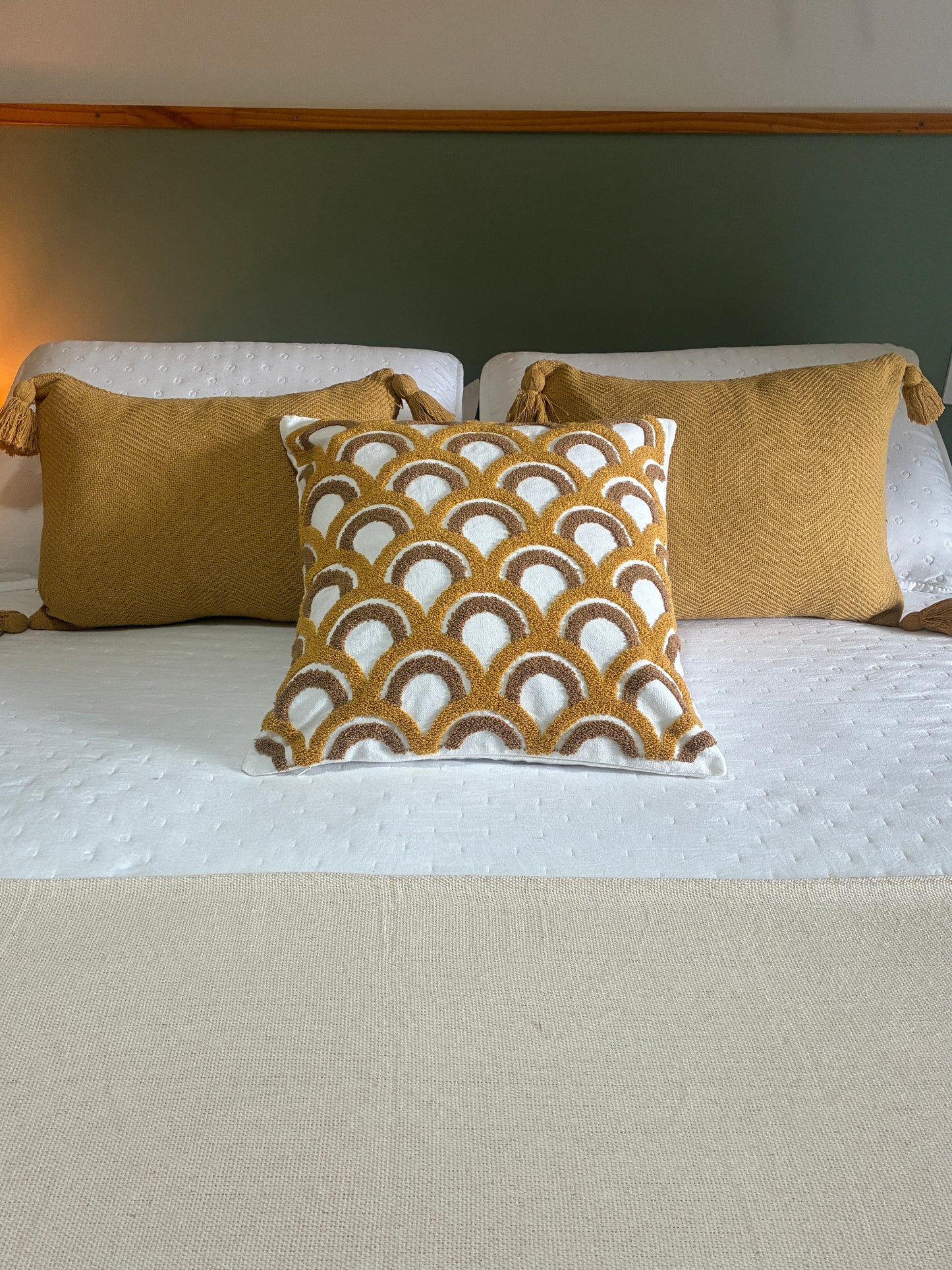 COMBINADO CAMA DOS SONHOS - Trio Conforto Mostarda