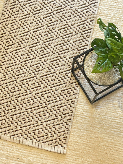 PASSADEIRA BORDADA MARROM