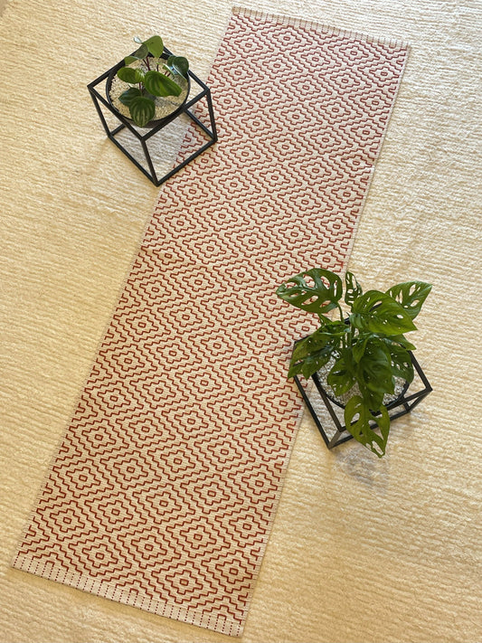 PASSADEIRA BORDADA TERRACOTA