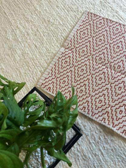 TAPETINHO BORDADO TERRACOTA